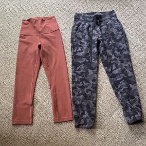 Lululemon leggings (2 pair) Sz 2